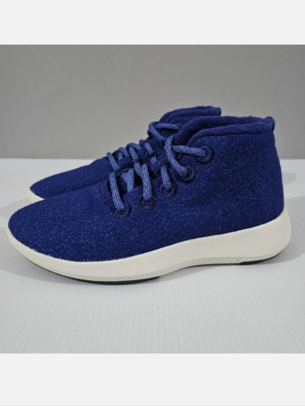 Allbirds Wool Runner Up Mizzle Sneaker Women 5 Blue High Top Water Repellent NEW